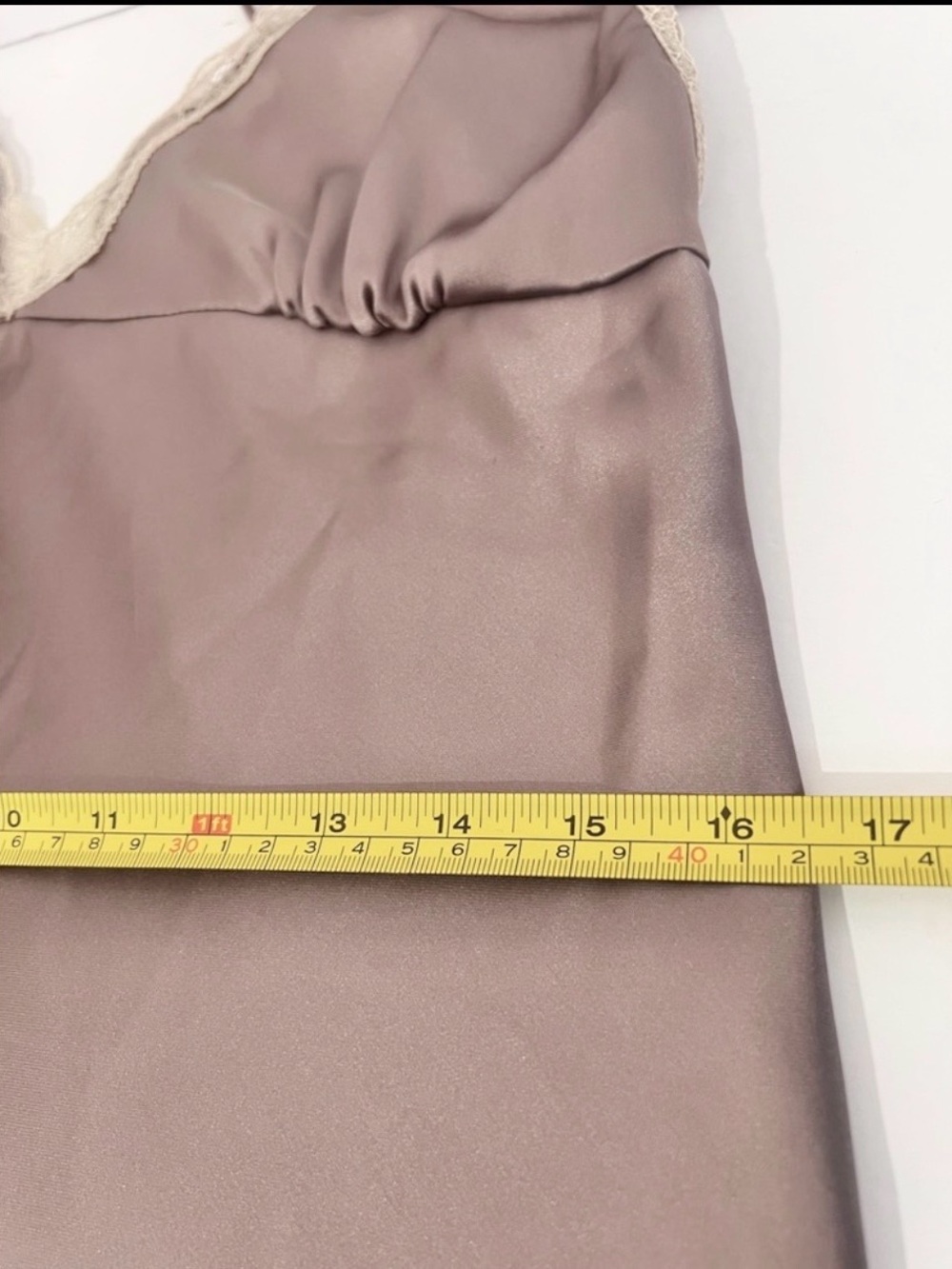 ZARA Lace -trimmed Satin Slip Dress, NWT XXL - Picture 12 of 16